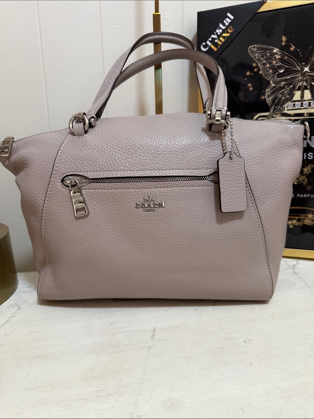 Coach Prairie Satchel in Light Gray